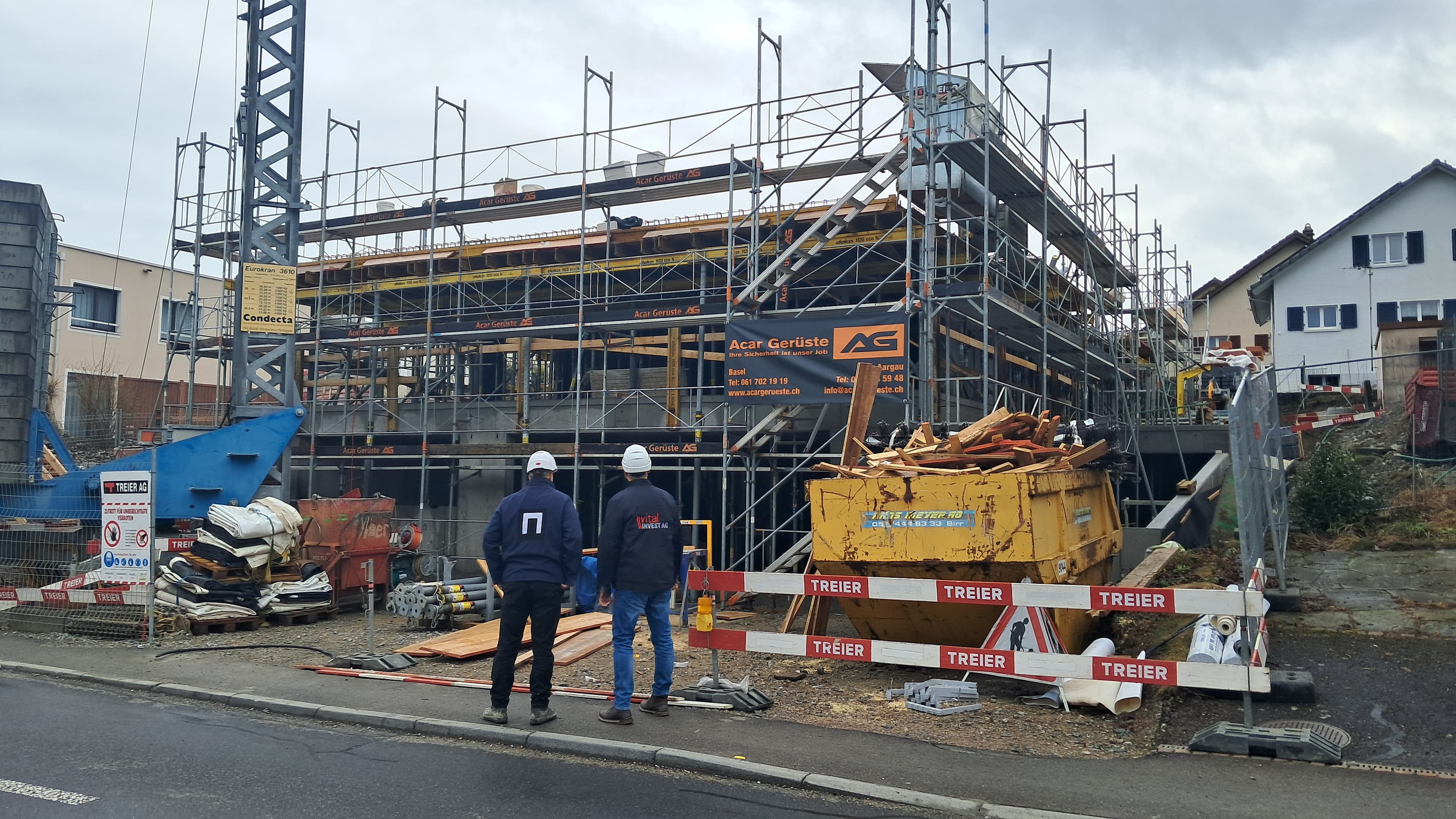 Neubauprojekt im Bau